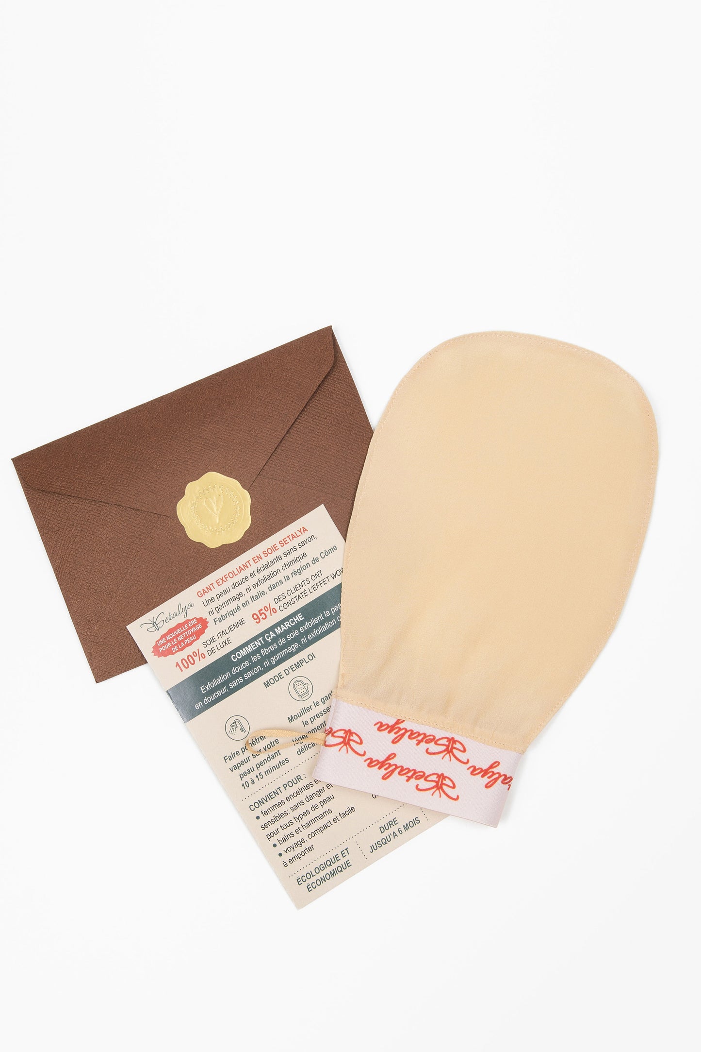 Silk Peeling Glove Ivory